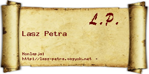 Lasz Petra névjegykártya