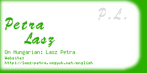 petra lasz business card